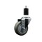 Service Caster 3.5'' SS Gray Poly Wheel Swivel 1-1/2'' Expanding Stem Caster SCC-SSEX20S3514-PPUB-112 - alternate 1